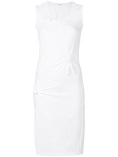 платье узкого кроя с декоративными узлами Helmut Lang