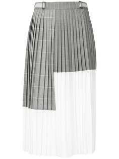 плиссированная юбка миди в стиле колор-блок Gauchère