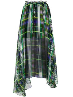 юбка-миди в клетку MSGM