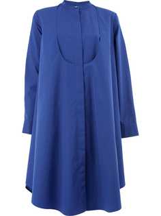 платье-рубашка с прорезанной манишкой Maison Rabih Kayrouz