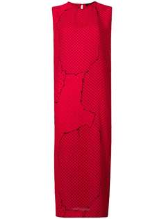 прямое платье без рукавов с рисунком в духе поп-арта Haider Ackermann