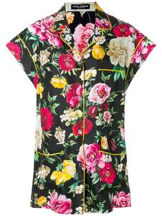 рубашка с цветочным рисунком Dolce & Gabbana