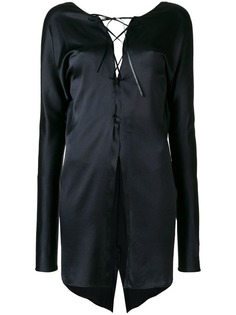 длинная блузка со шнуровкой Unravel Project