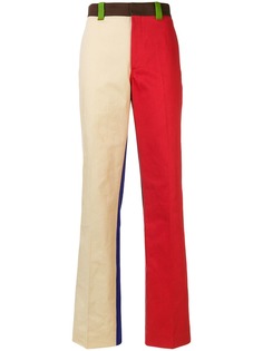 брюки прямого кроя дизайна колор-блок Calvin Klein 205W39nyc