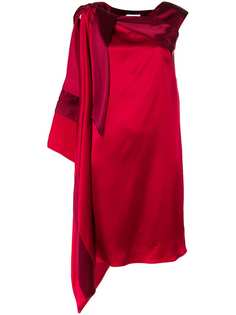 асимметричное драпированное платье длиной до колена Gianluca Capannolo