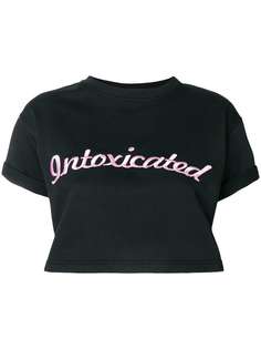 укороченная футболка с вышитым логотипом Intoxicated