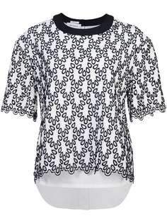 рубашка с завязкой сзади и принтом Yigal Azrouel