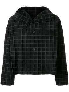 укороченный жакет с узором из квадратов Issey Miyake