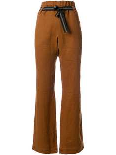 брюки с полосатым поясом Caramel