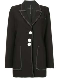 жакет с застежкой на три пуговицы и контрастной строчкой Ellery