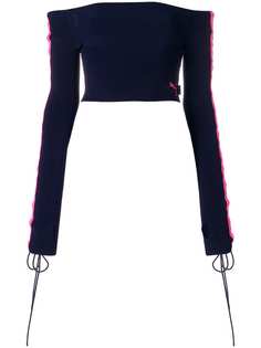 топ с открытыми плечами и шнуровкой Fenty X Puma