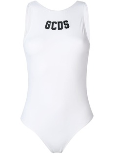 слитный купальник с вышитым логотипом Gcds