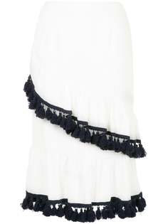 юбка миди с оборками Suboo