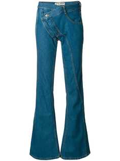 деконструированные расклешенные джинсы Ottolinger