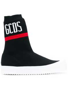 хайтопы с деталью в виде носка с логотипом Gcds