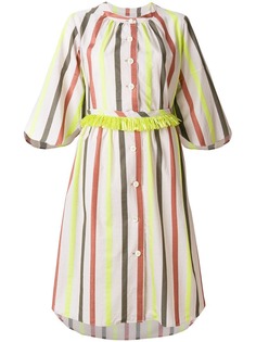 полосатое платье с застежкой на пуговицы Tsumori Chisato