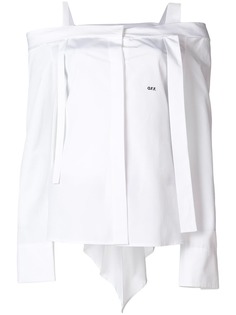 блузка со спущенными плечами Off-White