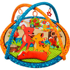 Развивающий коврик Жирафики Оленёнок Бэмби с подушкой, 5-ю развивающими игрушками и пищалкой (939354)