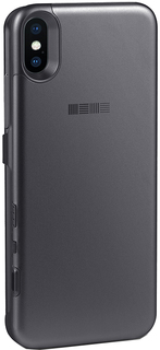 Чехол-аккумулятор InterStep Power 3000 мАч для Apple iPhone X (серый)