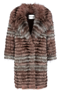 Облегченная шуба из меха чернобурки Virtuale Fur Collection