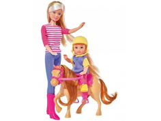 Кукла Simba Штеффи и Еви Horse Training 332837 / 5738051
