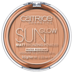Пудра компактная для лица CATRICE SUN GLOW MATT тон 035 с эффектом загара
