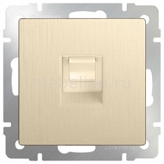Розетка телефонная RJ-11 без рамки Шампань рифленый WL10-RJ-11 Werkel