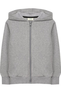 Хлопковый кардиган на молнии с капюшоном Fendi