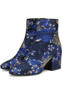 Жаккардовые ботильоны на устойчивом каблуке Dries Van Noten