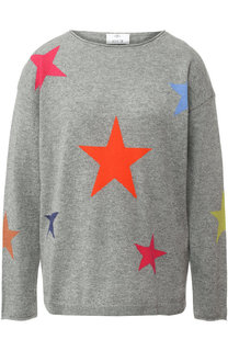 Кашемировый пуловер с вышитыми звездами Allude