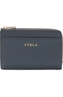 Кожаный футляр для кредитных карт с отделением на молнии Furla