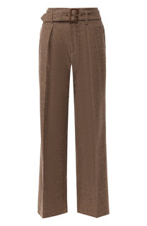Шерстяные брюки со стрелками и поясом Polo Ralph Lauren