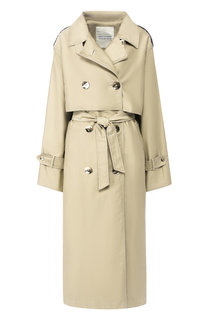 Двубортное хлопковое пальто с поясом Walk of Shame