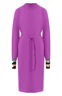 Кашемировое платье с поясом Emilio Pucci