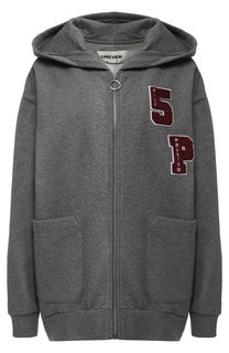 Хлопковый кардиган на молнии с капюшоном 5PREVIEW