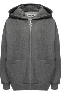 Хлопковый кардиган на молнии с капюшоном 5PREVIEW