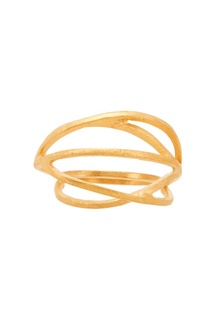 Объемное кольцо с позолотой Joidart Barcelona