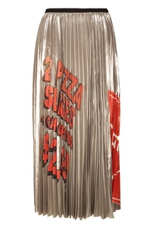 Плиссированная юбка макси с принтом Marc Jacobs