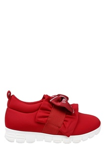 Красные кроссовки с бантом Dolce&Gabbana Kids