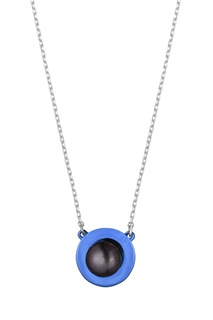 Серебряное колье с синей подвеской Serebriciti Jewelry