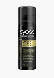 Спрей для волос Syoss Root Retoucher Тонирующий для закрашивания отросших корней и седины Черный