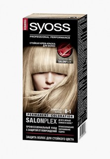 Краска для волос Syoss Color 8-1 Дымчатый блонд 115 мл