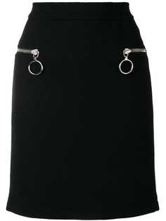 юбка с карманами на молниях Moschino