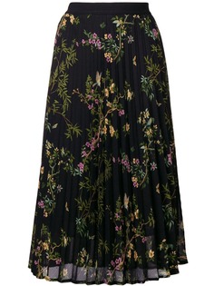 плиссированная юбка с цветочным принтом Semicouture