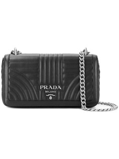 стеганая сумка на плечо с логотипом Prada