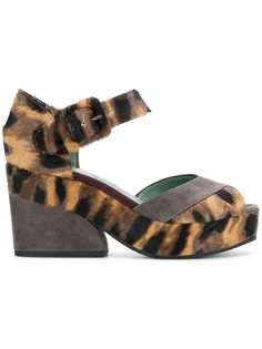 leopard print sandals Paola D'arcano