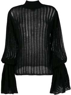 трикотажный джемпер с плиссировкой Michel Klein