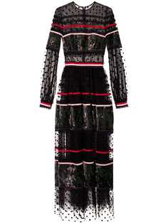 polka dot panel gown Costarellos