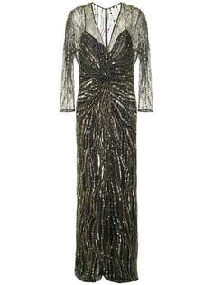 sequin embroidered gown Jenny Packham