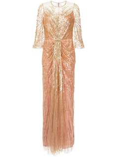 sequin plunge gown Jenny Packham